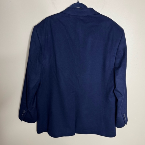 Men! Jos. A. Bank Navy Wool & Cashmere Navy Suit Jacket Blazer size 46R - Picture 3 of 7